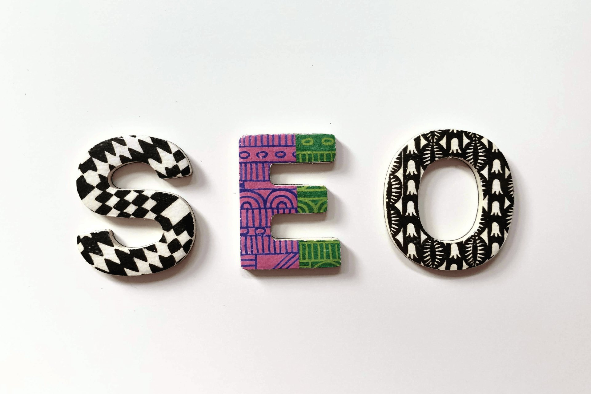 SEO title on white background